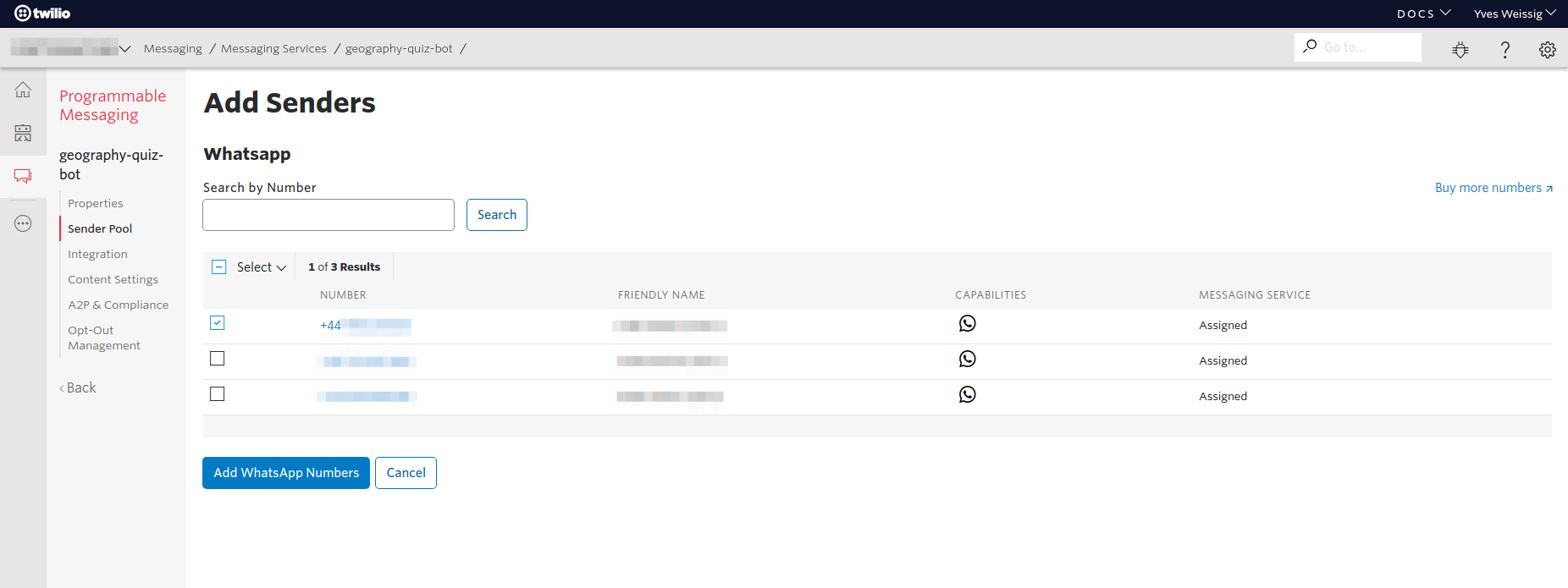 Adding a WhatsApp enabled phone number to a sender pool /2021/07/building-a-simple-quiz-chatbot-with-twilio-autopilot-and-serverless/Twilio_Console-Messaging_Service_Sender_Pool_Add_WhatsApp.png
